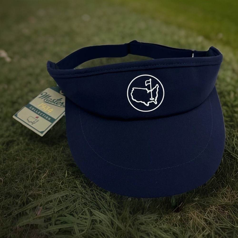 NWT Masters 1934 Berckmans Golf Visor Augusta National Logo Navy American Needle